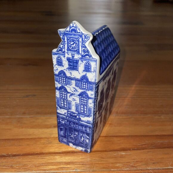 Delft Blue Hand-painted Miniature Tuit Gevel 1630 #5 Canal House Ceramic Holland - Picture 12 of 12